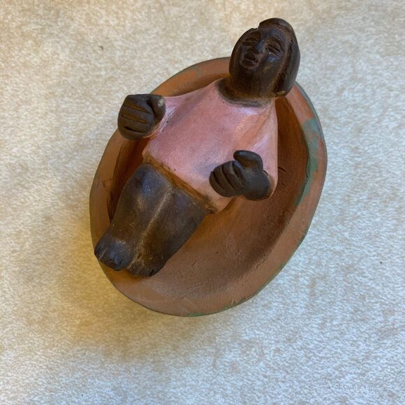 Chulucanas Nativity Pottery Folk Art VTG 9 Piece Painted Made in Peru Christmas - Picture 5 of 16